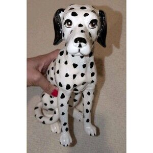 Andrea by Sadek 12" Dalmatian Dog ~ VINTAGE EXCELLENT Fine Ceramic Made In Japan